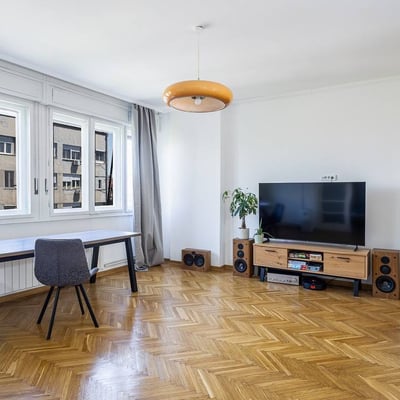 Rental of a bright 3-room apartment, 99 m², city center, Belgrade, Serbia